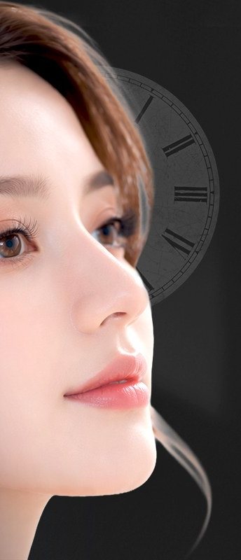 여성 모델 옆얼굴(첫코성형 이벤트 카드 사진 부분)