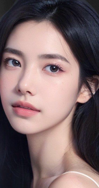 여성 모델 얼굴(유어타임주사 이벤트 카드 사진 부분)